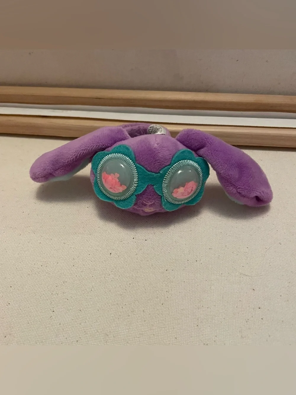Target Sunny Bunny Plush Slap Wrist Bracelet Purple Animal Adventure jewelry